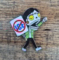Image 4 of Protest Calavera Enamel Pin