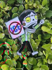 Image 5 of Protest Calavera Enamel Pin
