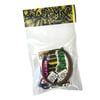 snack mix (wrist band + keychain)
