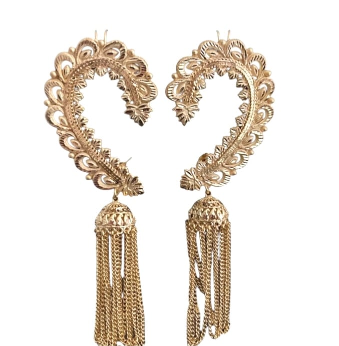 Image of BIRD CAGE CUFF EARRINGS