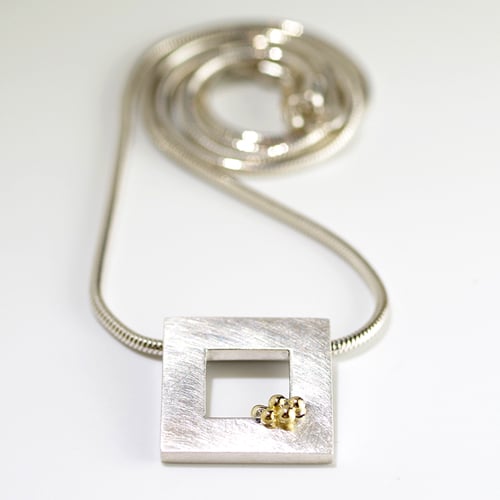 Image of Square Window Pendant With Granules