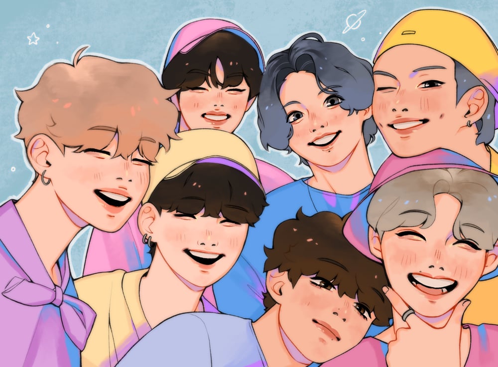 Image of Bts festa 2021 OT7 [ PRINT ]