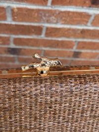 Image 2 of Vintage Woven Straw Clutch 