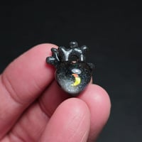 MINIATURE "LOVE YOU TO THE MOON AND BACK" ANATOMICAL HEART PENDANT 9