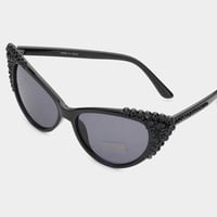 Image 7 of Rhinestone Cat-Eye Sunglasses | Glam Oversized Shades | GlamFind