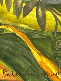 Image 5 of Tropical foilage - original fine art watercolor painting  