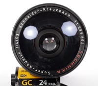 Image 2 of Schneider Super Angulon 53mm F4 Lens in compur #0 Shutter TECHNIKA select #0231