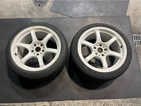 Rays Gram Lights 57D  17x9J +12 Pair White