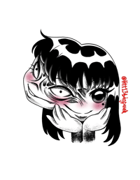 Image 2 of Junji ito set (6 stickers)