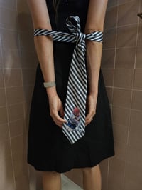 Image 2 of black - 'tied 2 musik' tie