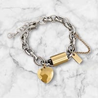 Silver & Gold Chunky Bracelet 