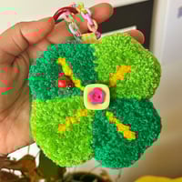 Image 1 of Clover Tufted Bag Charm