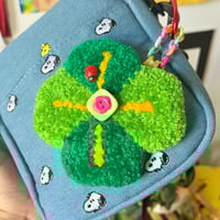 Image 2 of Clover Tufted Bag Charm