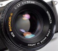 Image 9 of Minolta X-370 35mm SLR Film Camera + MD Rokkor X 50mm F1.7 lens #4385