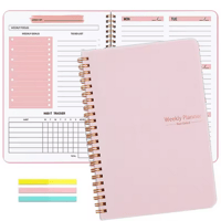 Image 1 of A5 Undated Weekly Planner –  Goal-Setting & Habit Tracker Notebook - Spiral Bound
