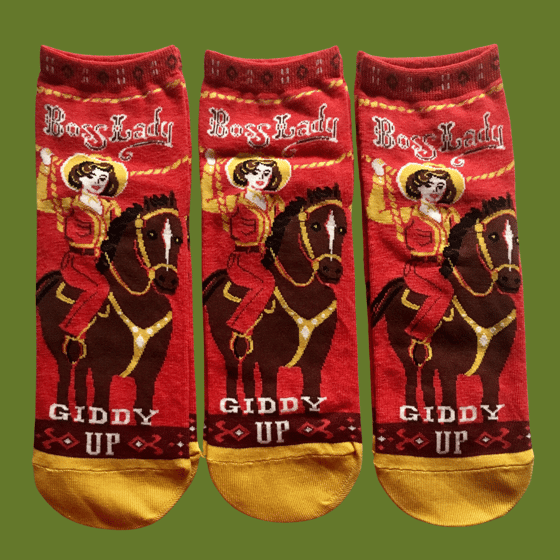 Image of Giddy Up Crew Socks