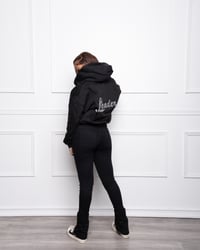 Image 4 of “Midnight Black” Zipped Hoodie