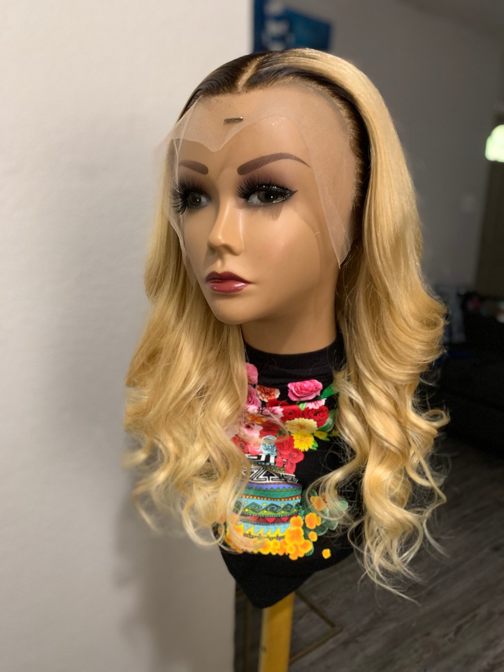 Image of 20 Inch HD 613 Blonde Lace Frontal Wig