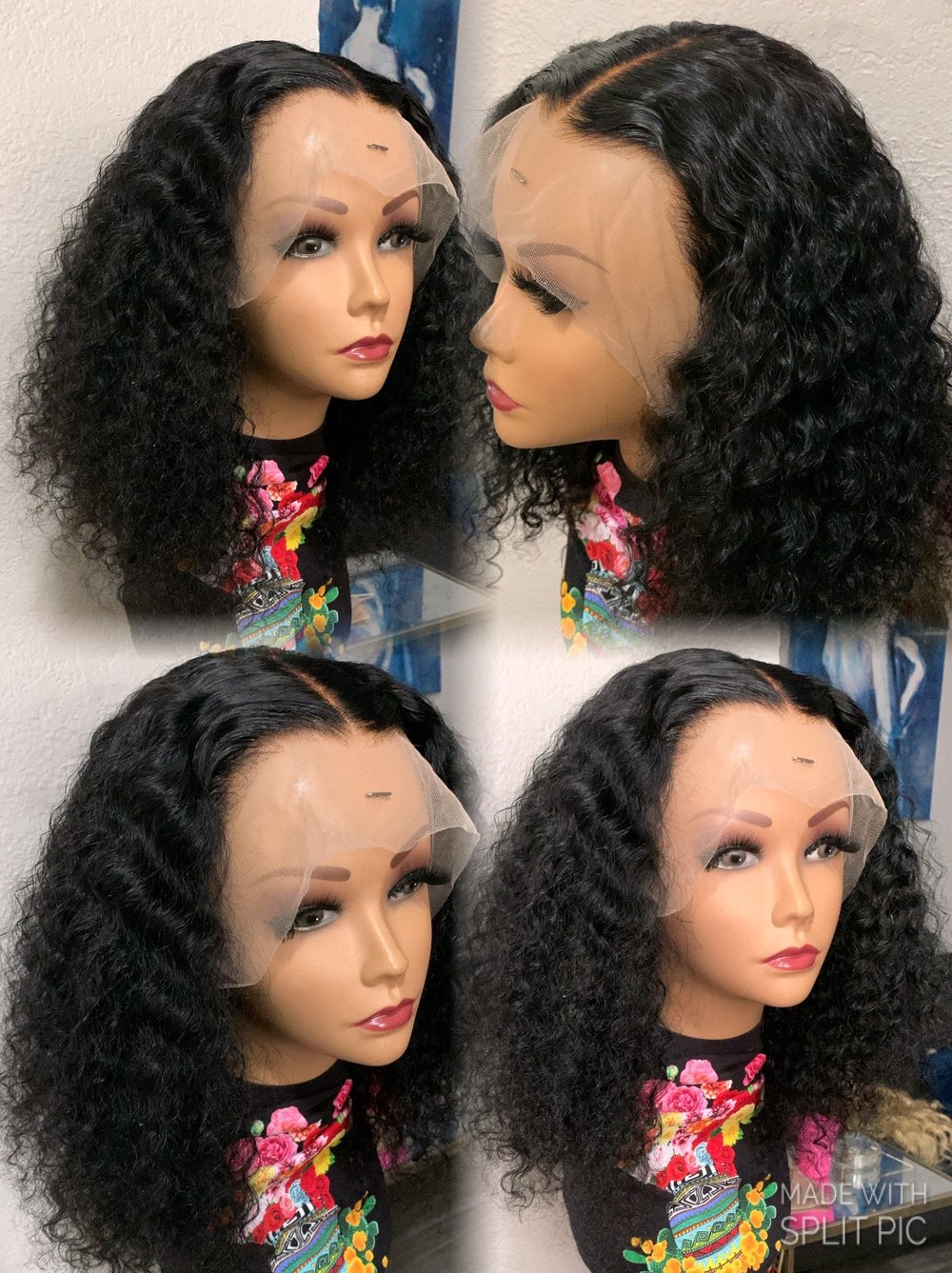 Image of 14 Inch HD Deep Wave Lace Frontal Wig