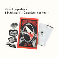 Image 1 of SIGNED PAPERBACK with freebies - Vaguely Human Figures