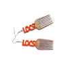 Locs Wood Earrings 