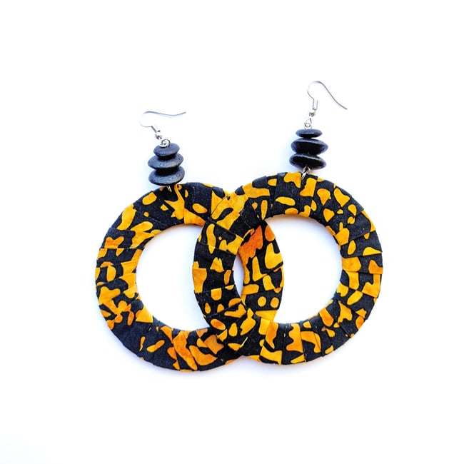 Erykah Wrapped Hoop Earrings 