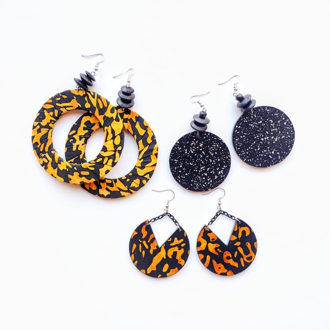 Erykah Wrapped Hoop Earrings 