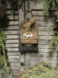Image 1 of #4... Olde Rabbits ~ Small Hanging Basket~