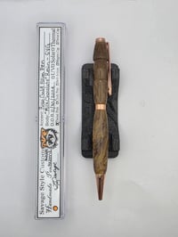 Image 1 of "Milk Chocolate" Rose Gold Slim Pen