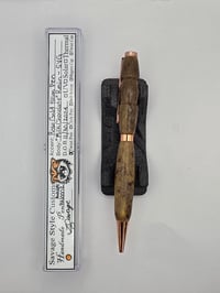 Image 2 of "Milk Chocolate" Rose Gold Slim Pen