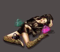 Image 2 of Womens black pocketbook 