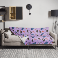 Image 4 of Deep Sea Cool Guys Throw Blanket, 2 Sizes