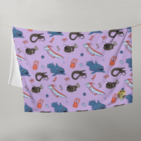 Image 5 of Deep Sea Cool Guys Throw Blanket, 2 Sizes