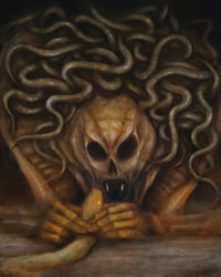 Image 1 of Serpent - 16x20" oil painting on wood panel, 2018