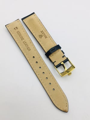 Image of ROLEX top quality 18mm/19mm genuine leather gents watch strap band Gold Plated buckle,daytona,