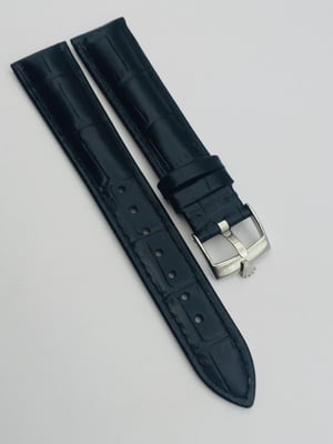 Image of ROLEX top quality 18mm/19mm genuine leather mens watch strap band stainless steel buckle,daytona