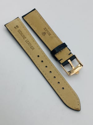 Image of ROLEX top quality 18mm/19mm genuine leather mens watch strap band Rose Glod buckle,daytona