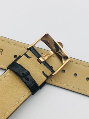Image of ROLEX top quality 20mm genuine leather mens watch strap band Rose Glod buckle,daytona