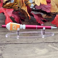 Image 2 of Pumpkin Spice Latte Beaded Pen 
