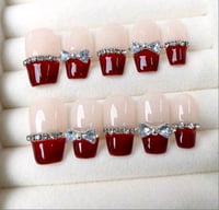 Burgundy french Diamond 
