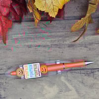 Image 3 of Triple Pumpkin Beaded Pen