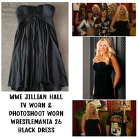 TV Worn & Photoshoot Worn WWE Jillian Hall Black Dress from WWE Wrestlemania 26