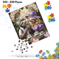 Sloth and The Lady Having Tea Jigsaw puzzle