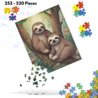 Two Sloths In The Forest Jigsaw Puzzle