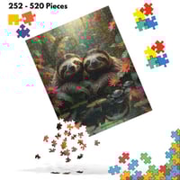 Two Sloths by The Pond Jigsaw Puzzle