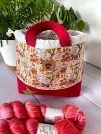 Image 1 of Sac à projets taille M, sans poche avant: Petite souris au potager