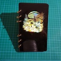Image 5 of Black iridescent Mushroom Resin Notebook 