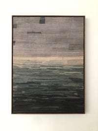 Image 1 of silk collage on panel (laguna)