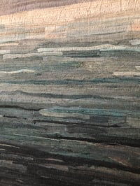 Image 5 of silk collage on panel (laguna)