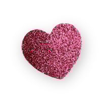 Image 1 of Broche cœur paillettes